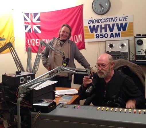 At WHVW, with co-host Phillip X. Levine