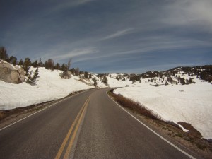 Next day it snowed again  on the pass - in late June