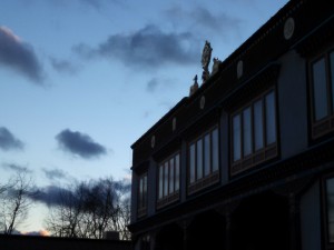 Temple, early light