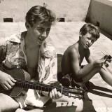 With my brother Noel on the guitar.